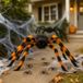 MikaMax XXL Spin Halloween Decoratie - Zwart/Oranje
