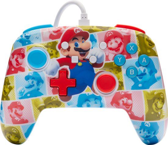 PowerA Geavanceerde Bedrade Controller voor Nintendo Switch - Mario Hero