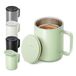 Homealexa Koffiemok 400 ml - Geïsoleerde mok - Camping koffiemok - BPA-vrij - 316 roestvrij staal - Met handvat en schuifdeksel