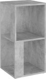 vidaXL Hoekkast - 33x33x67 cm - Bewerkt hout - Betongrijs