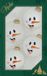 Krebs Kerstballen - 4 stuks - Sneeuwpop - Wit - Glas - 7 cm