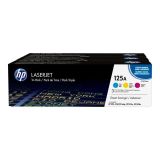 HP 125A tonercartridges, multipack, cyaan, geel, magenta, origineel, 3-pack, geschikt voor Color LaserJet CM1312, CP1215, CP1515