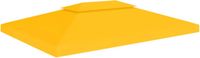 vidaXL Prieeldak 2-laags 310 g/m² 4x3 m geel