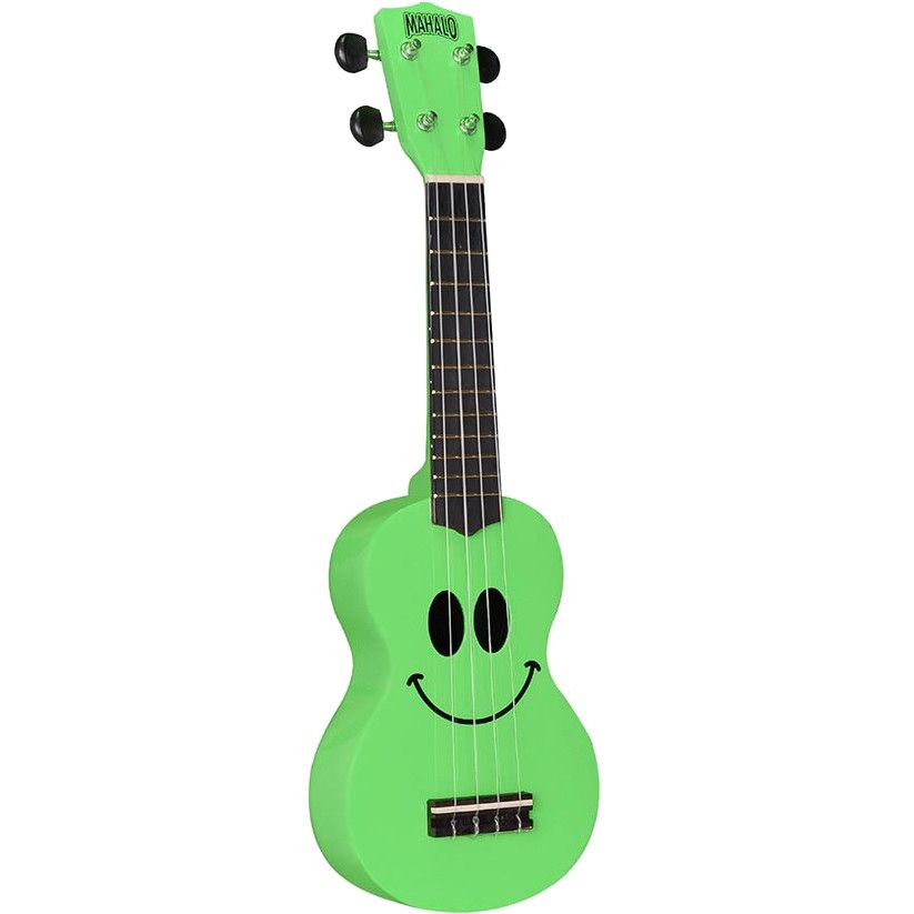 Mahalo Smiley Series Soprano Ukulele - Green - Groen