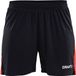 Craft Progress Contrast Short Dames - Zwart / Rood | Maat: XL