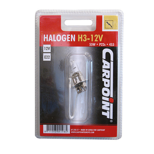 Carpoint Gloeilamp H3 55W P22s bls