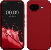 kwmobile telefoonhoesje geschikt voor Google Pixel 10a - Hoesje met siliconen coating - Smartphone case in rabarber rood