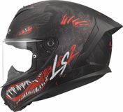 LS2 Helm Rapid III Kaiju II FF820 zwart / rood / wit maat XXL