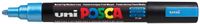Posca uni-ball Paint Marker op waterbasis PC-5M blauw metaal