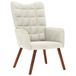 VidaXL Fauteuil Velours Crème