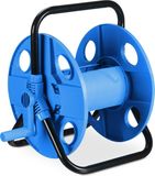 Merkloos Relaxdays Tuinslanghaspel voor 30 m 1/2" slang - Staal - Kunststof - Zwart/Blauw