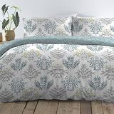 Dreams & Drapes Emily - Easy Care Dekbedovertrek Set - 3 stuks, Tweepersoonsbed in Duck Egg