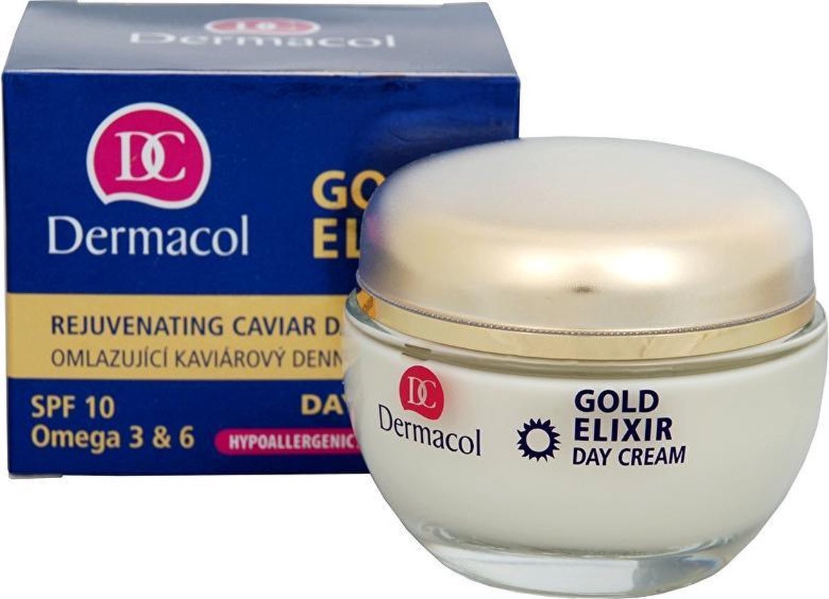 Dermacol - Gold Elixir Day Cream (Mature Skin) Caviar Rejuvenating Day Cream SPF 10 - 50ml