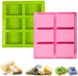 Ibenzoa® Duplex Rechthoekige Siliconen Zeepvormen - 6 Cavity Set