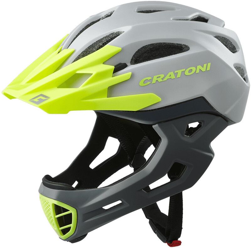 Cratoni C-Maniac Freeride Helm - grey/lime matte - 2020 model