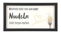 Depesche 11627-006-fotolijst met compliment, decoratieve lijst met mooie spreuk, ca. 19 x 10 x 1, kleine attentie, zwart, 17 x 10 x 1,9 cm