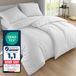 Komfortec Premium Dekbedovertrek 2x135x200 cm + Kussensloop 2x80x80 cm - 100% Microvezel - Wit