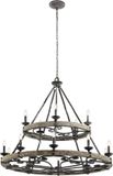Kichler LED Kroonluchter | 15X E14 Max 60W | Dimbaar | Weathered Zinc