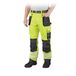 Lever&Hollman Leber & Hollman LH-FMNX-B Werkbroek voor heren, 100% polyester, 270 g/m², kniebeschermzakken, reflecterende strepen op de benen
