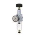 Riegler Filterregelaar "standaard" met pc-reservoir en mano, 40 μm, BG 2, G 3/8, PE max. 16 bar, regelbereik 0,5-10 bar, afvoerventiel: HA