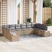 Maison Exclusive - Set de 10 coussins de banc de jardin, beige, en polyrotin