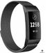 Strap-it Milanese band - zwart - Maat S - Geschikt voor Fitbit Charge 3 & 4