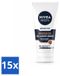 NIVEA MEN 15 x Sensitive gezichtsreiniger voor gevoelige huid en stoppels, 50 ml - Voordelige verpakking