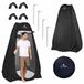 Luaro Douchetent Pop Up - 115 x 115 x 190 cm - Tente d'habillage et tente de toilette pour camping, plage et festival - Polyester - Noir