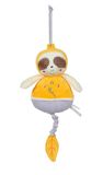 GIPSY Toys – luiaard – muziekdoos – muziekpluche – serie "Bamboo" – 32 cm S/kaart – geel en bruin – 1e leeftijd