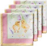 Serviettes en tissu lot de 100% coton - lavables et idéales pour la fête des mères, la baby shower, Pâques et le printemps/été - 45 cm x 45 cm