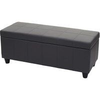 Opbergkist Kriens, zitbank, kunstleer, 45x114x45cm ~ grijs mat