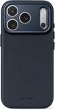 DECODED Leren Hoesje voor iPhone 18 Pro Max, ECCO Leer, Magsafe Compatibel, Donker Blauw