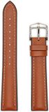 Hirsch James L Bruin Horlogeband Leer Rubber Unisex 22 mm
