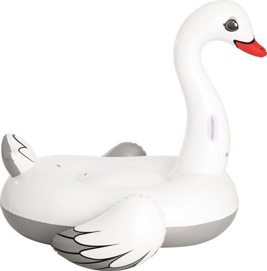 Bestway Rider Zaina Zwaan 207 cm - Opblaasbare zwaan - Wit