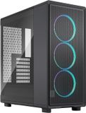 Fractal Design Epoch Zwart RGB – Licht getint gehard glazen zijpaneel – Gaming-pc-behuizing – Mesh-frontpaneel – Drie Momentum 12 RGB-ventilatoren inbegrepen – Ondersteuning voor ATX/mATX/ITX