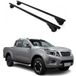 Omtec Omac Barres De Toit Pour Nissan Navara Iii D23 2015-2025 4 Portes – Tüv / Din 75302:2019 – Antivol Inclus – Charge Max 75 Kg – 2 Barres Noir