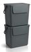 Poubelle empilable 2 x 30 L anthracite