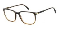 GAFAS DAVID BECKHAM Herenbril, bruin (Brown Shaded Horn), 54, Bruin Shaded Horn