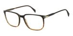 GAFAS DAVID BECKHAM Herenbril, bruin (Brown Shaded Horn), 54, Bruin Shaded Horn