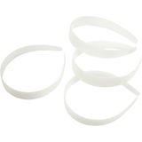 Creativ Company CC Hair Band, W: 25 mm, white, 5 pc/ 1 pack