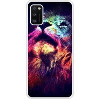 Samsung Bedrukt siliconen hoesje compatibel met Galaxy A41 Lion swag