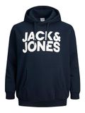 JACK&JONES JJECORP LOGO SWEAT HOOD NOOS PLS Heren Sweater Navy Blazer 6XL