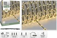Éclairage LED 800 lampes blanc chaud