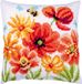 Vervaco Kruissteekkussen kit Klaprozen en wilde bloemen - PN-0229215
