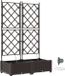 vidaXL Plantenbak Bruin 80 x 40 x 126 cm PP