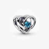 Pandora U*nicef Moments Verstrengeld Hart & Stenen Bedel Zilver Blauw Dames 793744C01