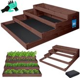 KOTARBAU® Moestuinbak, Plantenbed, Geïmpregneerd Grenenhout, 120 x 120 x 36 cm, Bruin