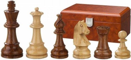 Philos Schaakstukken Sigismund 70mm - Schaakspel - Hout - 32 stuks