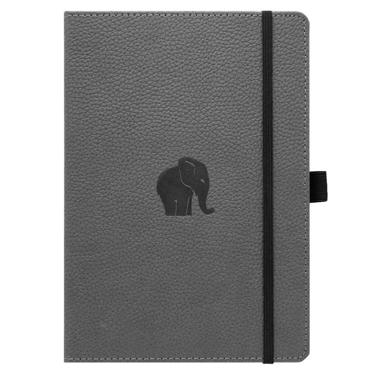 Dingbats A4+ Wildlife Grey Elephant Notebook - Lined