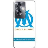 Maniacase Hoesje Oppo A79 5G logo om olympique de marseille witte achtergrond